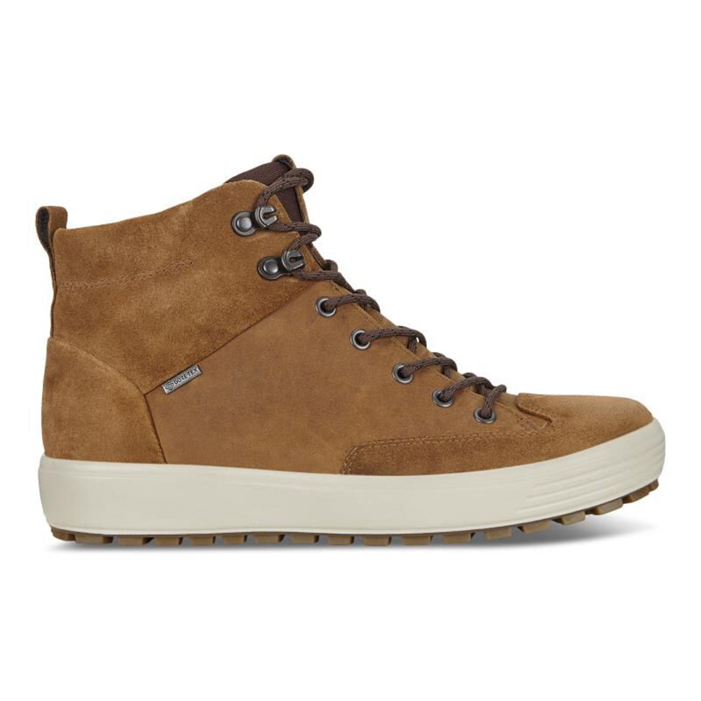 Botas Hombre - ECCO Soft 7 Tred Gtx Altos - Marrom - XQE516278